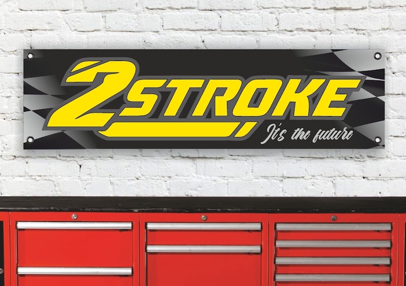 Br417b 2 temps garage atelier bannière signe costume suzuki rm z 85 125 250 400 465 image 1
