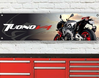 Aprilia Tuono 'A' Graphics Decal Stickers - 2 Pieces 50mm - Red & White - Twisted Melon Designs