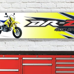 Br440b suzuki drz400 sm inspired workshop banner sign