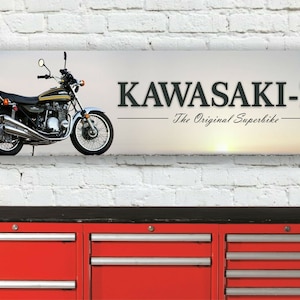 Br231b kawasaki z-1 z1 z900 garage workshop banner sign