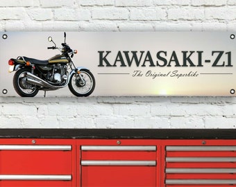 Br231b kawasaki z-1 z1 z900 garage workshop banner sign