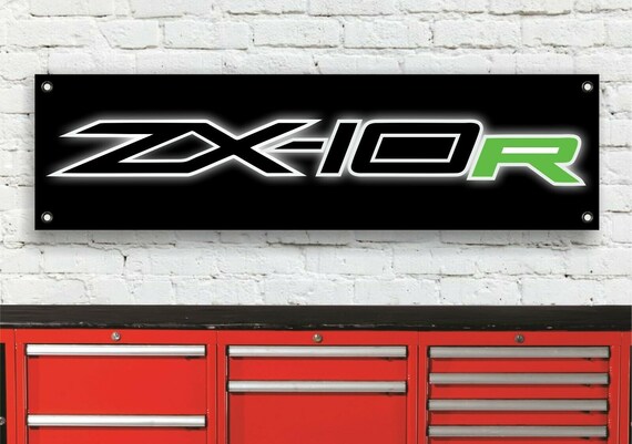 海外限定スパイク販売 Kawasaki Br158b Zx10r Etsy - Sign Banner Workshop Logo ボクシング