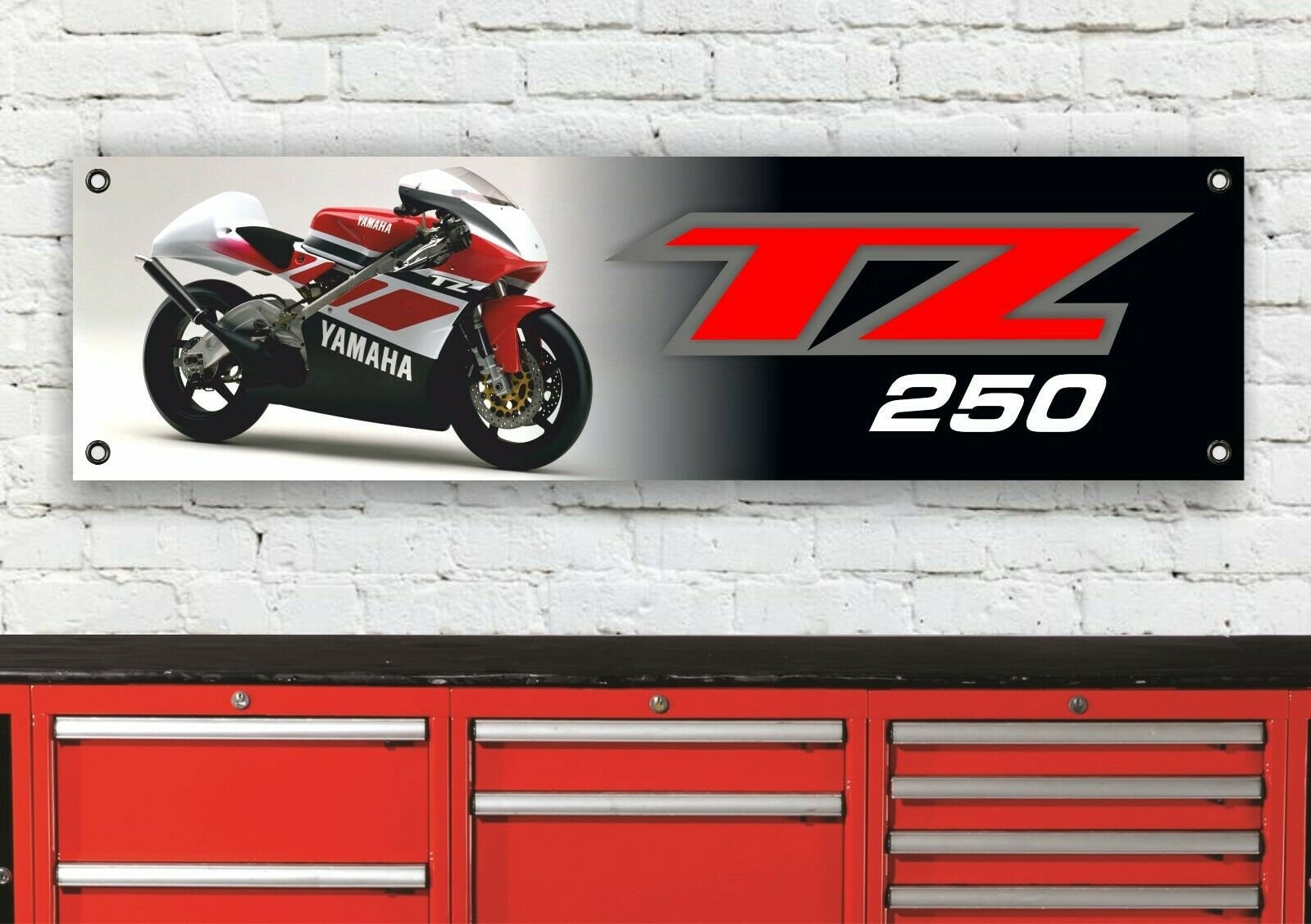 さめページ Br215b Yamaha Tz250 1998 4tw3 Workshop Banner Sign - Etsy Canada