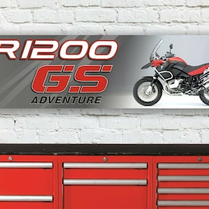 Br238b bmw r1200gs gsa aventure adv garage atelier bannière enseigne