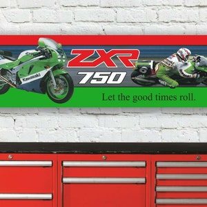 Br44b kawasaki zxr750 h2 workshop banner sign