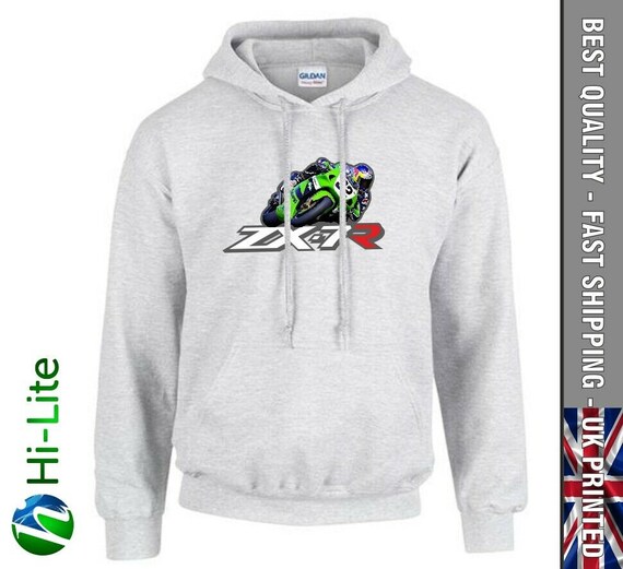 Kawasaki Zip Hoodie H95 Kawasaki Zx7-r Inspired Hoodie Hoody