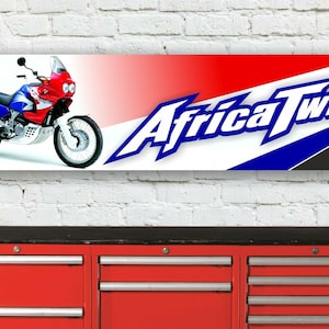 Br268b honda xrv750 afrika Doppelgarage Werkstatt Banner Schild