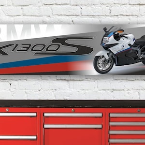 Br460b bmw k1300s inspired garage workshop banner sign