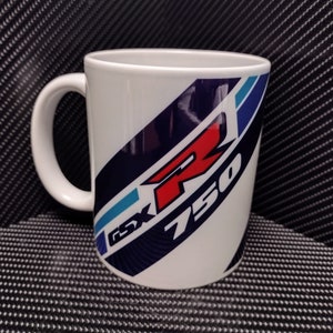 M51 GSXR750 F 前期型 セラミックティーコーヒーマグ スラブサイドギフト 11オンス