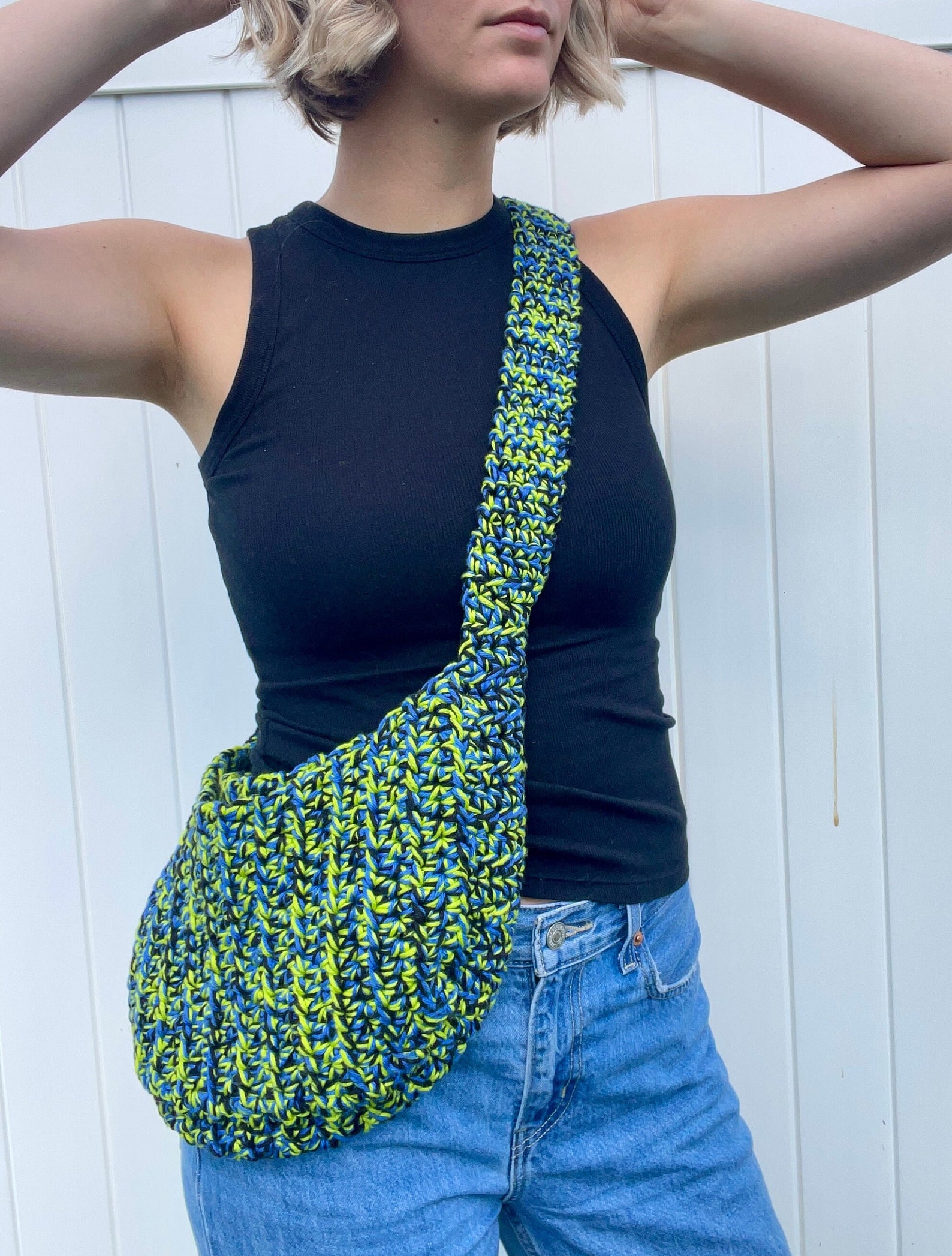 Crochet Pattern // Crochet Crescent Bag - Etsy