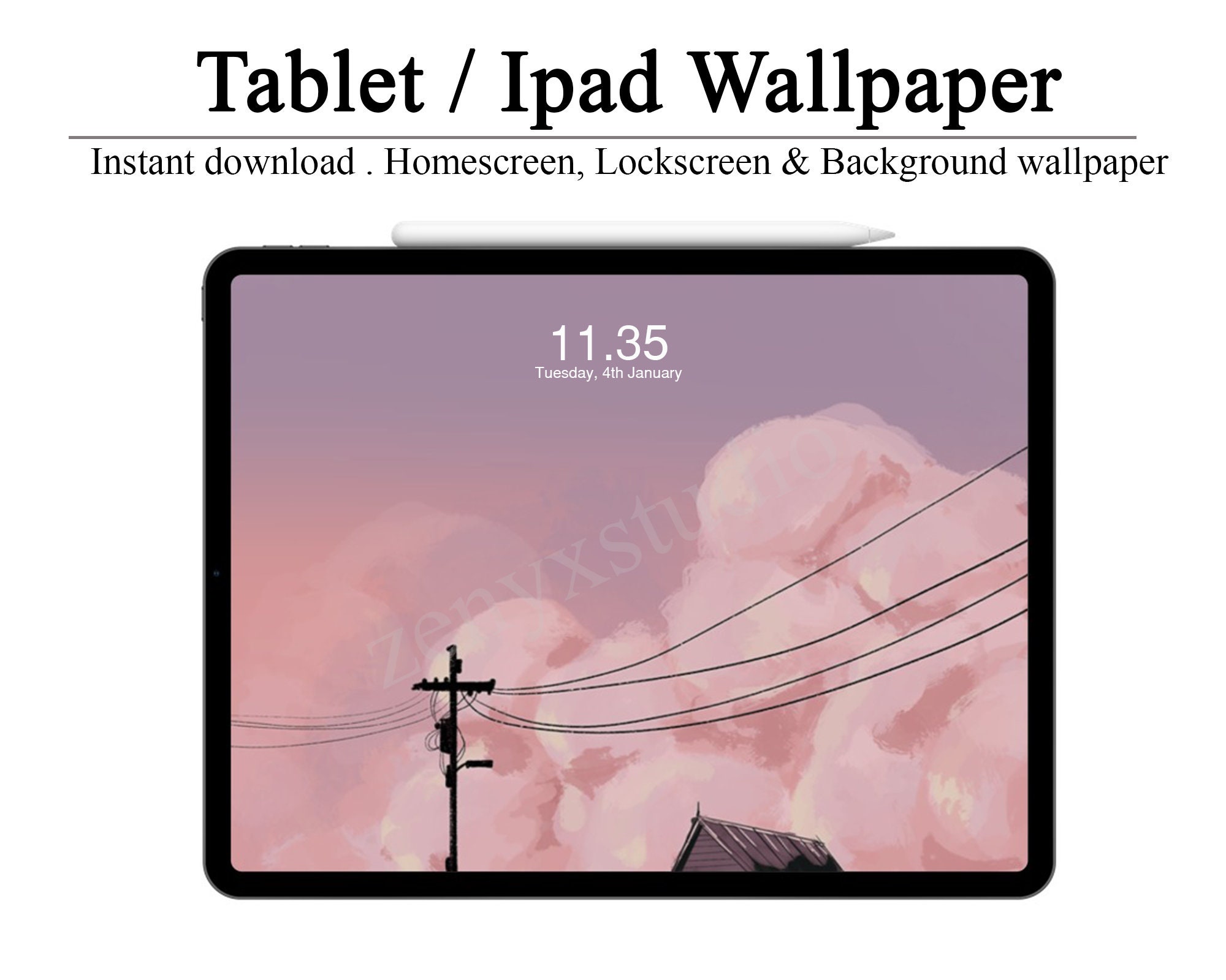 Aesthetic Ipad Wallpaper Tablet Wallpaper for Background and Etsy UK