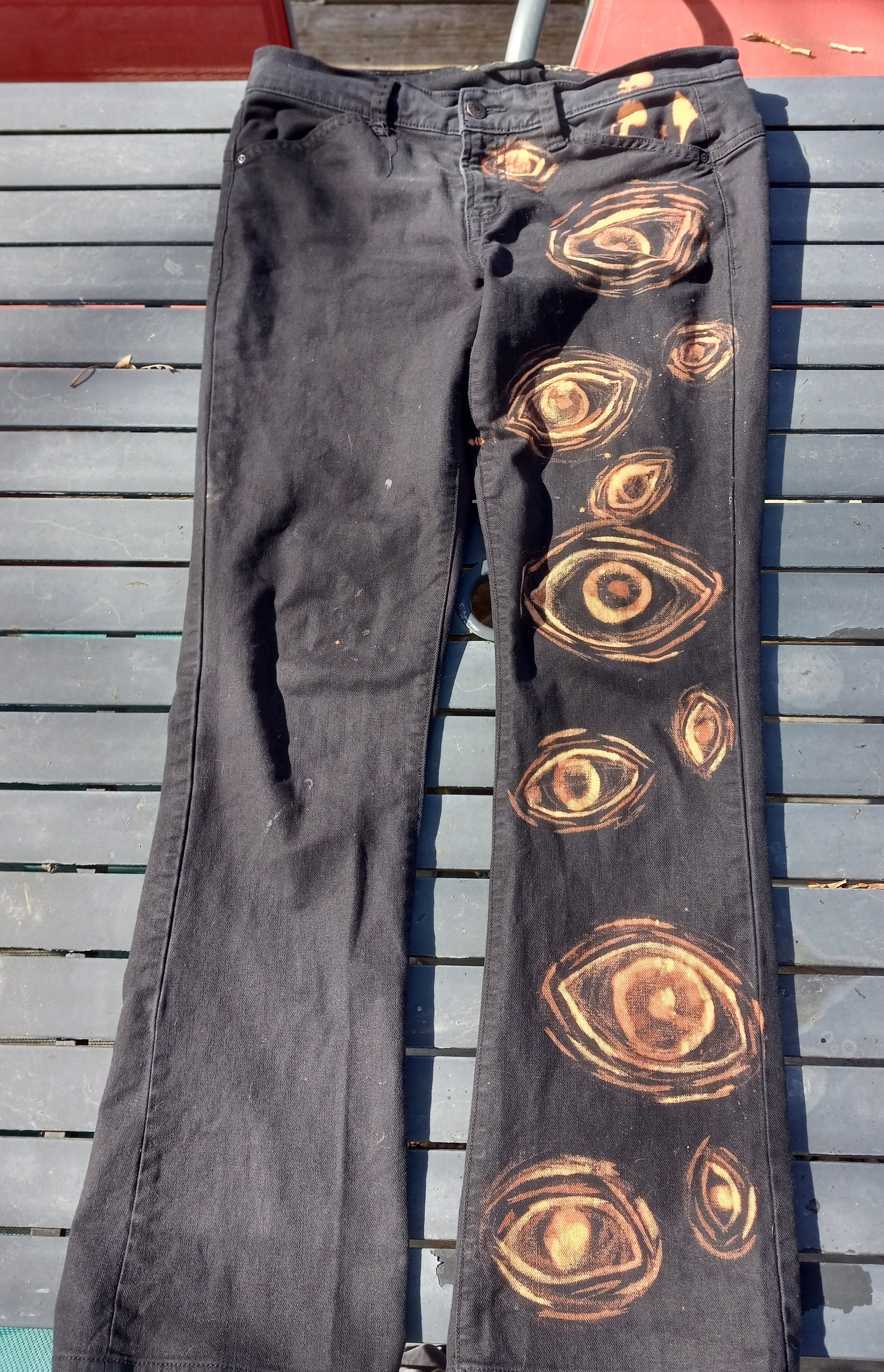 cool bleached jeans