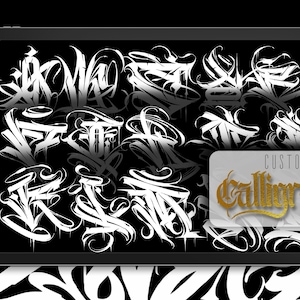 Procreate / custom calligraphy alphabet & brushes