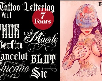 Tattoo Font collection vol.1