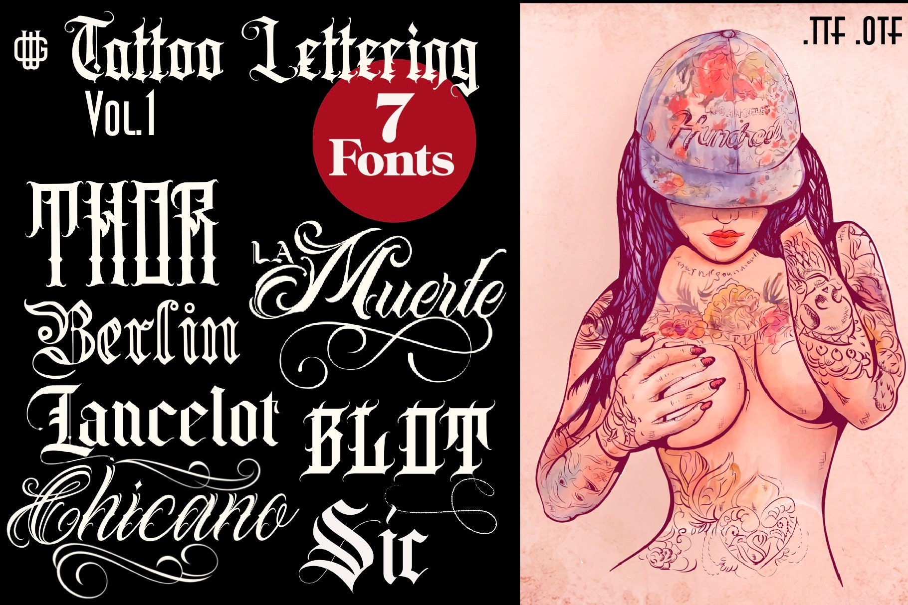 Gangsta Typeface | Tattoo Fonts, Serif, Script and Handwritten, Symbols,  Sans-Serif, Decorative ft. tattoo & letters - Envato Elements