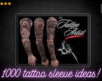 1000+ Tattoo Sleeve Ideas: Procreate Brush Stamps (Digital Download)