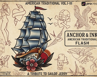 Procreate, Anchor & Ink - A tribute to Sailor Jerry