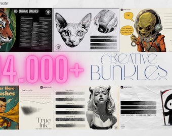 14K - The ULTIMATE Brush Bundle: 14.000+ Assets, Textures & Palettes - original work!