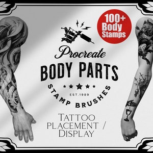 Procreate body parts / tattoo display