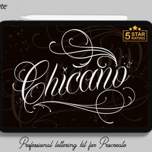 Procreate / Chicano lettering, my tribute to a great legend ~ 130 stamps