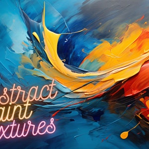 Procreate, abstract paint textures, seamless textured shaders