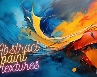 Procreate, abstract paint textures, seamless textured shaders
