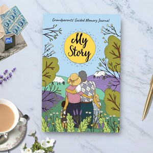 My Story - Grandparent Guided Memory Journal | Grandparent Memory Book | Grandma Journal | Grandad Journal | Grandma Gift | Grandpa Gift
