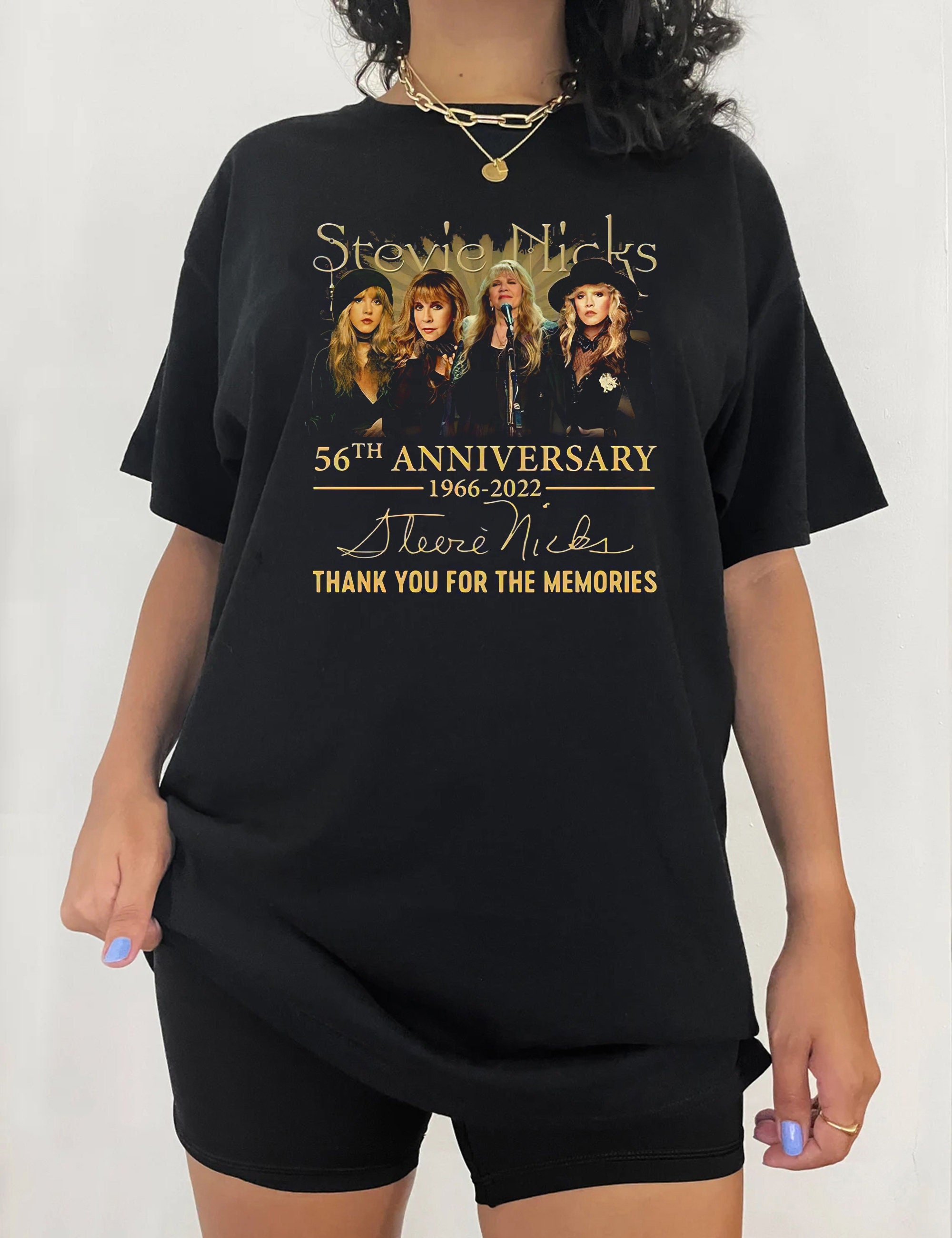 Discover Stevie Nicks 56th Anniversary Signature Shirt, Stevie Nicks Fan Lover Gift Unisex Tshirt