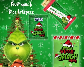 Grinchmas Party bundle , Grinchmas Chip Bags,  chips bags Grinchmas Prints, Instant Download
