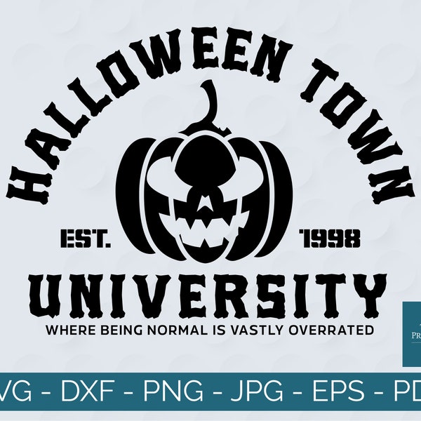 Halloween Town svg | Halloweentown svg | Halloweentown png | Halloweentown University svg | Witch Hat svg | INSTANT DOWNLOAD