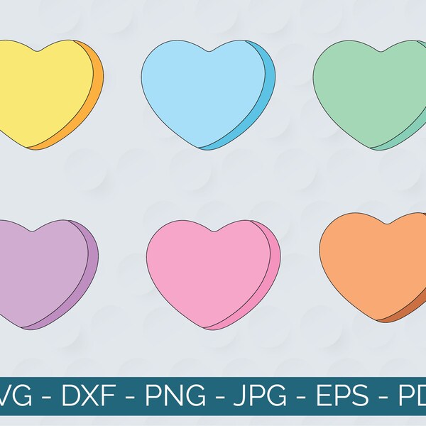 Candy Heart svg, Candy Hearts svg, Conversation Hearts svg, Candy Hearts png, Blank Candy Hearts, Candy Heart png, INSTANT DOWNLOAD