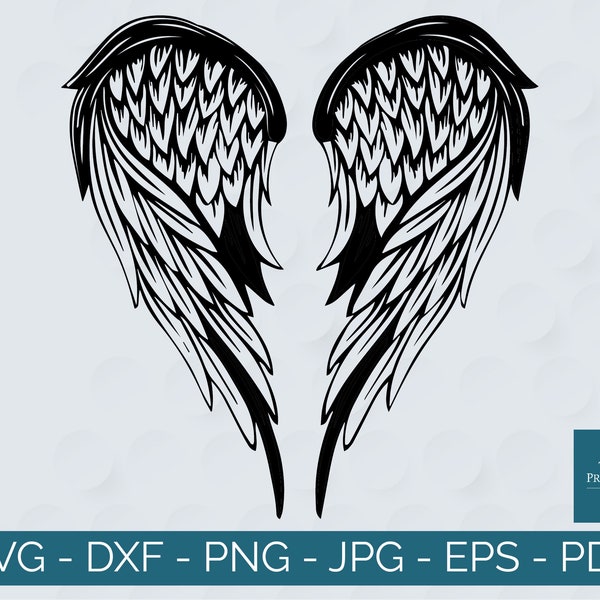 Angel Wings svg, Angel Wings png, Angel Wing svg, Halo svg, Wings svg Bundle, Wings svg, Wings png, Cut Files for Silhouette/Cricut