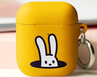 3D Cartoon AirPods Hülle Für 1./2. Generation - Stoßfeste Silikonhülle Mit Schlüsselbund, Lustiges Charakter-Design