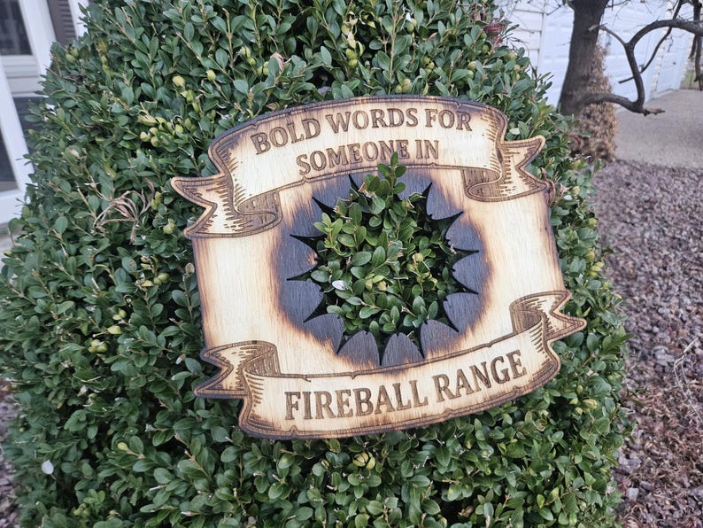 Fireball Countdown Sign Dnd Bold Words Fireball Range Sign, Fireball Sign, Dnd, Dungeons and ...