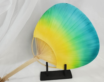 Tropical, pagaie/éventail uchiwa, pour cosplay, GN, mariage, plage