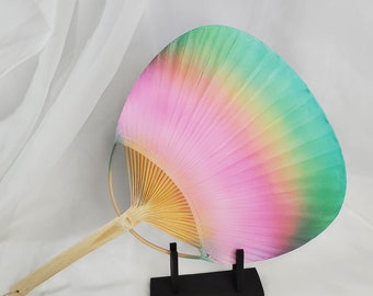 Hibiscus, pagaie / fan d'uchiwa, pour cosplay, GN, mariage, plage