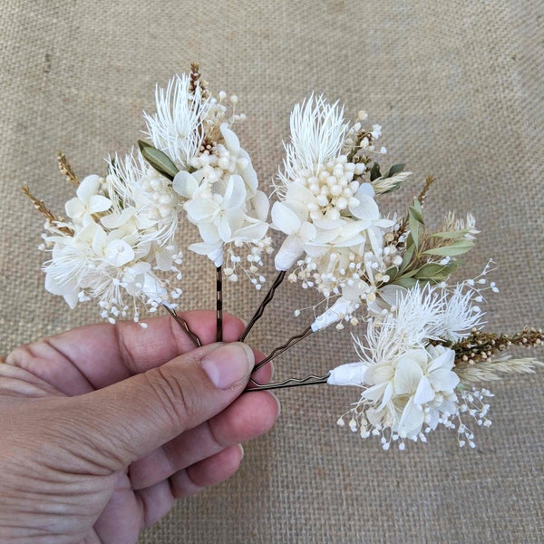 Wedding Flower Hair Etsy