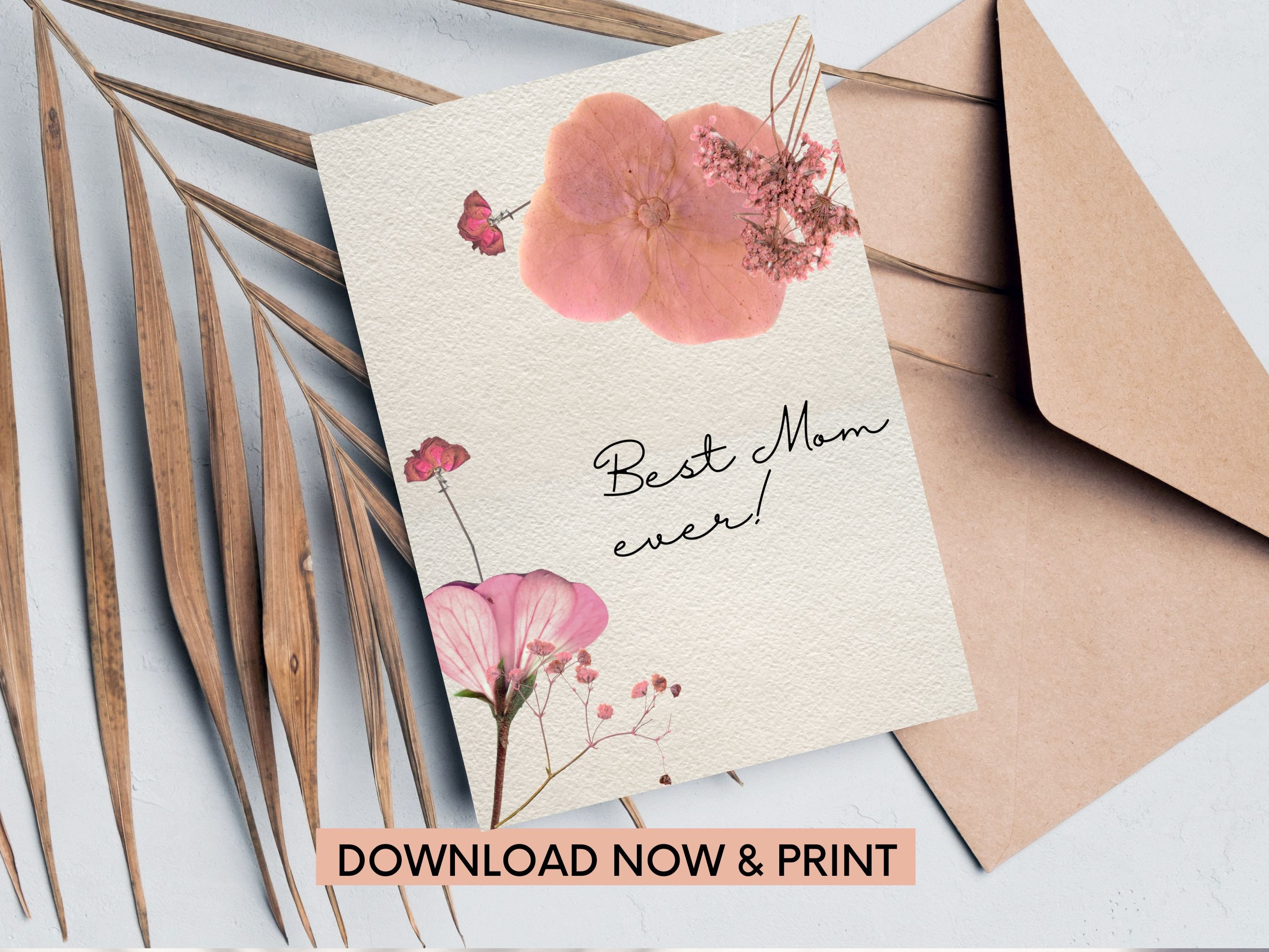 Floral Birthday Card Printable Mom, Mother's Day Cards Printable ...