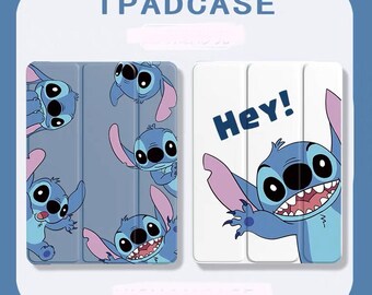 Leuke cartoon stitch i-pad-hoes, i-pad pro, i-pad air, i-pad mini