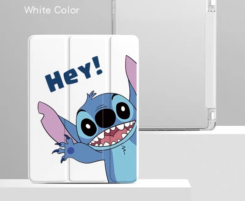 Leuke cartoon stitch i-pad-hoes, i-pad pro, i-pad air, i-pad mini afbeelding 10