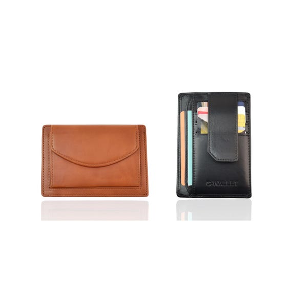 Portafoglio Sottile Con Protezione Rfid Con Protezione RFID - In Pelle, Sottile, Con Scomparto Banconote E Portamonete, Colore Nero Portafoglio Uomo Slim