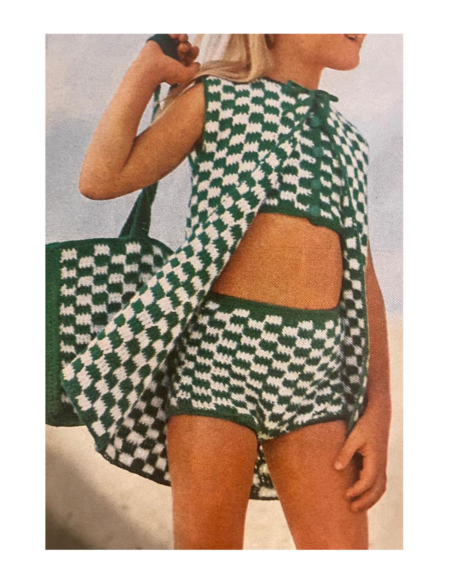 Child's Crochet Swimsuit & Cover-Up
