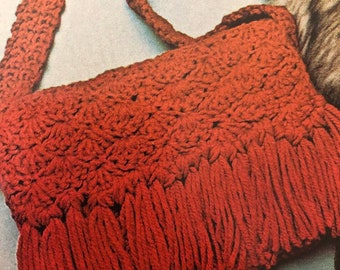 Vintage 70s Crochet Handbag Pattern