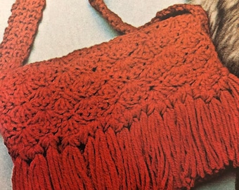 Boho Crochet Bag Pattern | Vintage Purse PDF Instant Download