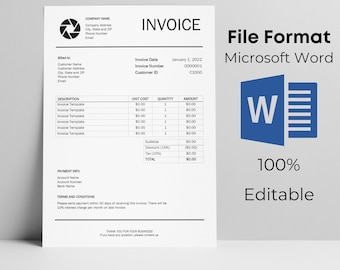Microsoft Word Rechnung Vorlage