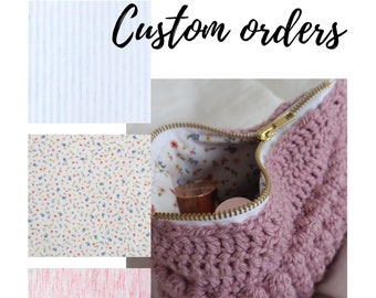 Custom Order | Crochet Makeup Bag