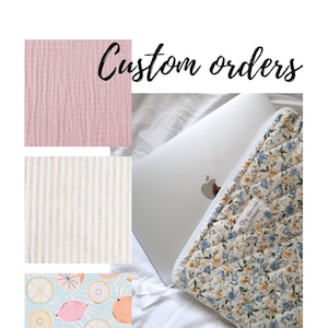 Custom Order | Quilted Laptop Case