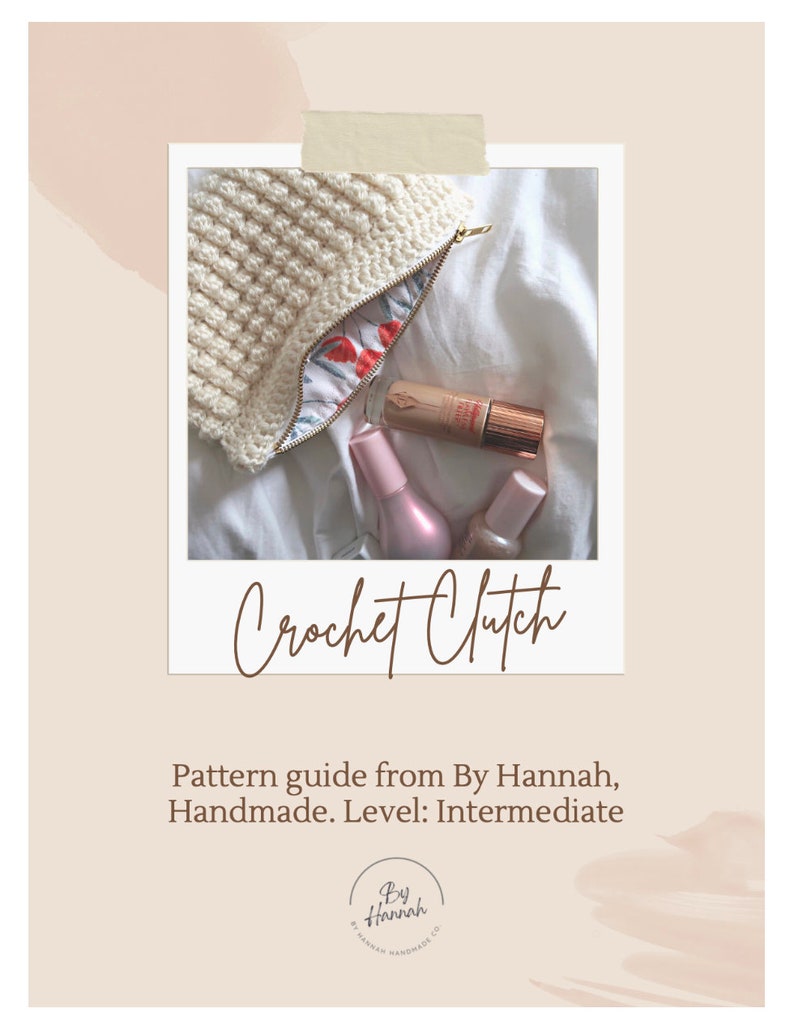 Crochet Pattern Accessory Pouch Makeup Bag DIGITAL DOWNLOAD image 2