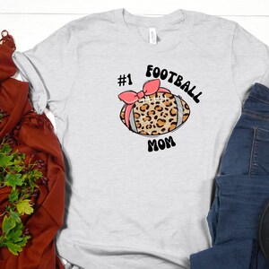Custom Football Mom Shirt, Personalized Football Shirt, Gift for Football Mom, Sports Shirt, Women&#39;s Football Top