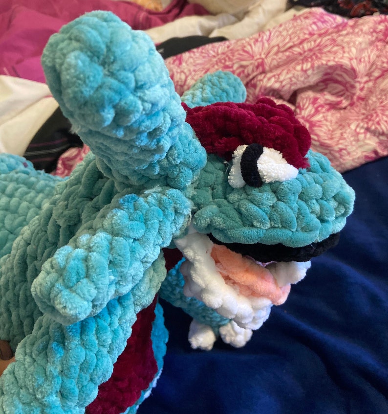 Crochet Salamence Giant Pokemon Plush Etsy